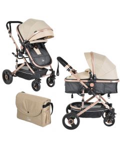 Karroce per femije, Ciara, bezhe/e zeze, 2 ne 1, 0-36 muajsh, 15 kg, 1 cope