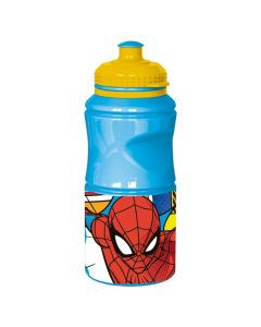 Shishe per femije, Spiderman, plastike, 380 ml, blu, 1 cope