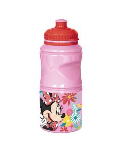 Shishe per femije, Minnie Mouse, plastike, 380 ml, roze, 1 cope