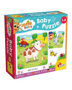 Puzzle për fëmijë, Carotina baby, The farm, 1-4 vjec, 1 copë