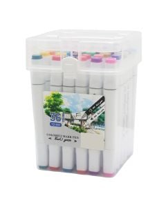 Bojëra uji, Colorful mark pen, 36 ngjyra, 1 pako