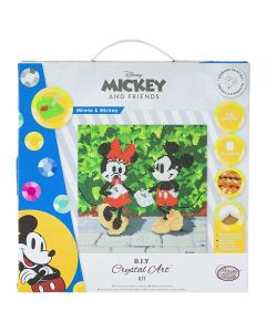 Crystal art kit, Craft Buddy, Minnie and Mickey, 30x30 cm, +8 vjec, 1 copë