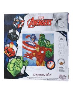 Crystal art kit, Craft Buddy, Superheros, 30x30 cm, +8 vjec, 1 copë