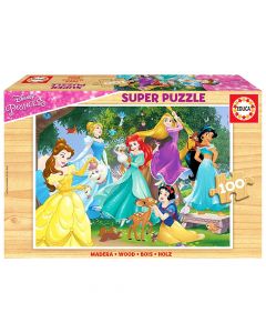 Puzzle për fëmijë, Educa, Disney Princesses, 100 pjesë, +6 vjec, 1 copë