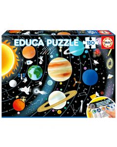 Puzzle për fëmijë, Educa, Sistema solar, 150 pjesë, +6 vjec, 1 copë