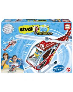 Lodër për fëmijë, Educa, Helicopter Studio 3D, +5 vjec, 1 copë