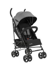 Children's summer stroller, Kikka boo, Beetle, black and gray, 22 kg, 1 piece