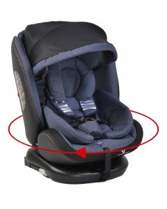 Car seat for children, Cangaroo, Pilot, isofix, 0-36 kg, blue, 1 piece