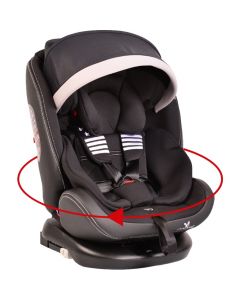 Car seat for children, Cangaroo, Pilot, isofix, 0-36 kg, black, 1 piece