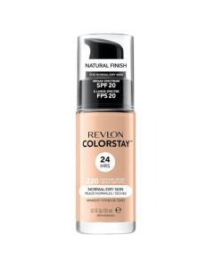 Fondatinë likuid, Revlon, Colorstay, Longwear Makeup, lëkurë normale/të thatë, Natural Beige 220, spf 20, 1 copë