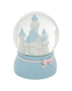 Glob dekorues, rezinë/qelq, snow globe, blu, D10cm, 1 copë