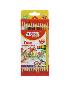 Colored pencils, Junior Vita, Duo, 12 pencils/24 colors, 1 pack