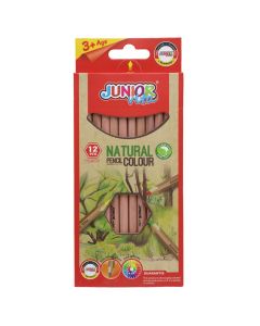 Colored pencils, Junior Vita, Natural, 12 colors, 1 pack