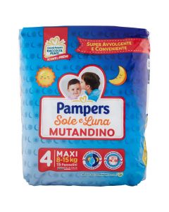 Pampers për fëmije, Sole e Luna, Mutandino, 4, 8-15 kg, 15 copë, 1 pako