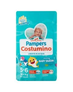 Pampers për fëmijë, il Costumino, kundër ujit, 5+, +15 kg, 10 copë, 1 pako