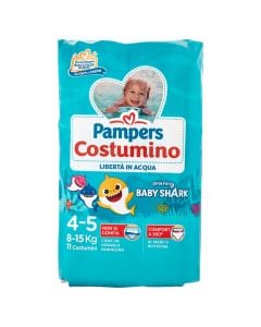 Pampers për fëmijë, il Costumino, kundër ujit, 4, 8-15 kg, 11 copë, 1 pako