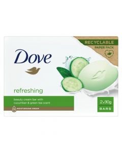 Sapun Dove, Recycable paper pack, Refreshing cucumber, 2x90 gr, 1 pako