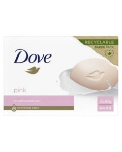 Sapun, Dove, pink, recycable paper pack, 2x90 gr, 1 pako