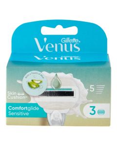 Koka zëvendësuese, Gillette, Venus, sensitive, Aloe Vera, 3 koka, 1 pako