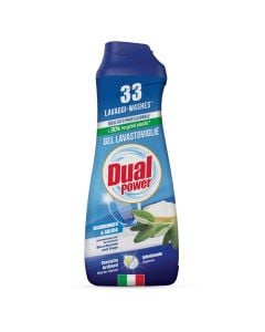 Detergjent per lavastovilje, Dual, gel, bikarbonat dhe sherebel, 660 ml, 1 cope