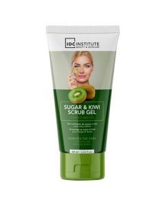 Facial scrub gel, IDC Institute, sugar and kiwi, 60 ml, 1 piece