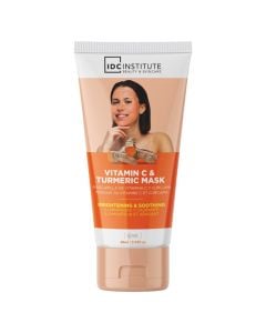 Face mask, IDC Institute, vitamin c and indie saffron, brightens/balances skin tone, 60 ml, 1 piece