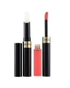 Liquid lipstick and moisturizing balm set, 370 Always Extravagant, 2-step Long Lasting, Max Factor, plastic, 1 pack