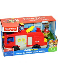 Lodër për fëmijë, Fisher Price, Little People Fire Truck, +1 vjec, 1 copë