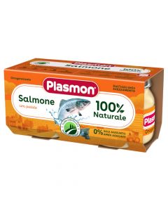 Pure për fëmijë, Plasmon, peshk merluc dhe patate, 2x80 gr, +6 muajsh, 1 pako