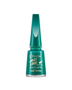 Manikyr për thonjtë, JL11 Palm Coast Teal, Jelly Look, Flormar, qelq dhe plastikë, 11 ml, e gjelbër, 1 copë