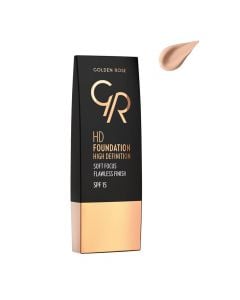 Liquid makeup foundation, 104 Beige, High Definition, Golden Rose, plastic, 30 ml, beige, 1 piece