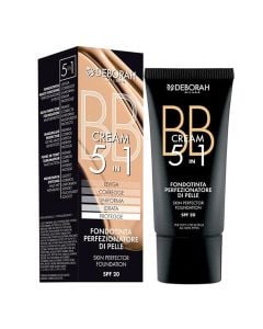 5 in 1 skin perfector makeup foundation, 04 Apricot, BB Cream, Deborah, plastic, 30 ml, beige, 1 piece