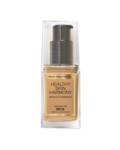 Liquid makeup foundation spray, 75 Golden, Healthy Skin Harmony, Miracle Foundation, Max Factor, plastic and glass, 30 ml, dark beige, 1 piece