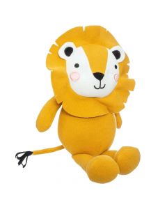 Lion plush toy for kids, Atmosphera, cotton and polyester, 38 cm, yellow, 1 piece