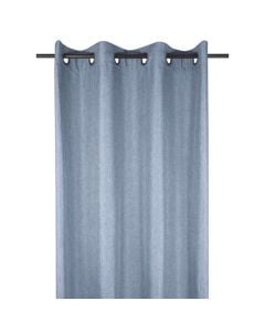 Bea full curtain with rings, polyester, blue, 140x260 cm