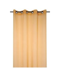 Moanna thin curtain with rings, polyester, mustard, 135x260 cm