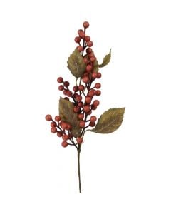 Lule dekoruese, palstike, e kuqe/jeshile, 49 cm