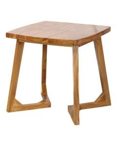 Tavolinë anësore Durez, dru teak, kafe natyrale, 50x50xH50 cm