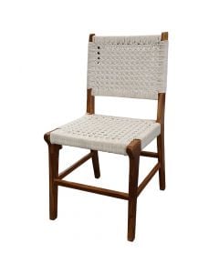 Chair Kios, teak wood, natural brown, 45x55xH95 cm