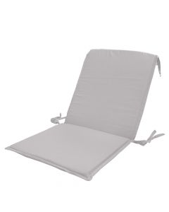 Shilte karrige ulëse dhe mbëstetëse, pambuk/mbushje sfungjer poliretan, gri e hapur, 50x105xH3 cm