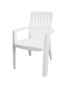 Karrige me krahë Z Chair, plastike, e bardhë, 59x54xH88 cm