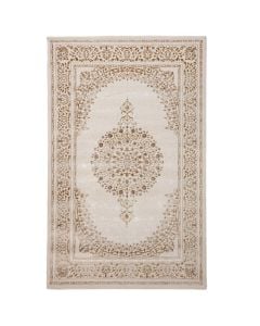 Carpet Lowa, modern, polyester, cream/mustard, 200x300 cm