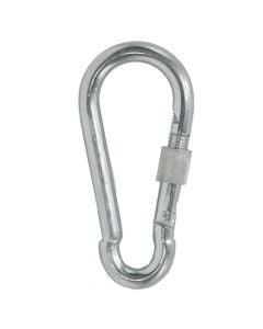 Snap hook with ring nut electro galvanized, 11mm, 11x120mm