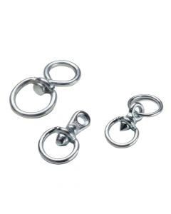 Swivel without ring electro galvanized, 6mm, ~ 18mm