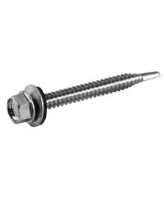 Self drilling screw hex washer zinc 6.3x60mm,  Box = 200 pc
