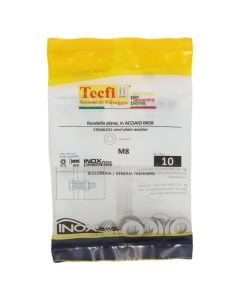 Rondele inoksi A2 e sheshte , M8x16x1,6mm , Bag 10