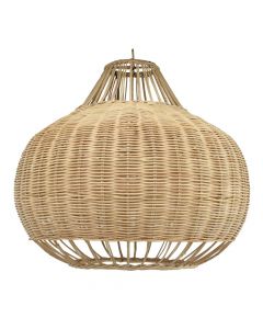 Hanging light, E27, 40W, 220V, with rattan knitting, D60x60x45 cm