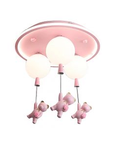 Kids pendant light, Led, with bear,changing color