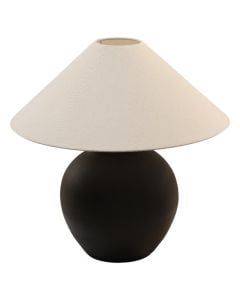 Table light, ceramic, black, E14, H56cm