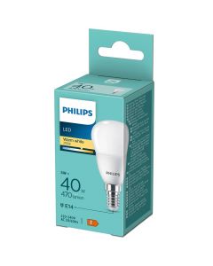 Llambe LED, Philips, 4.9W/40W, E14, 470lm, 2700K